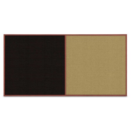 United Visual Products Enclosed Corkboard, 3 Door, 96"x48", 4" Fra, UV3413-BRONZE-CORK UV3413-BRONZE-CORK